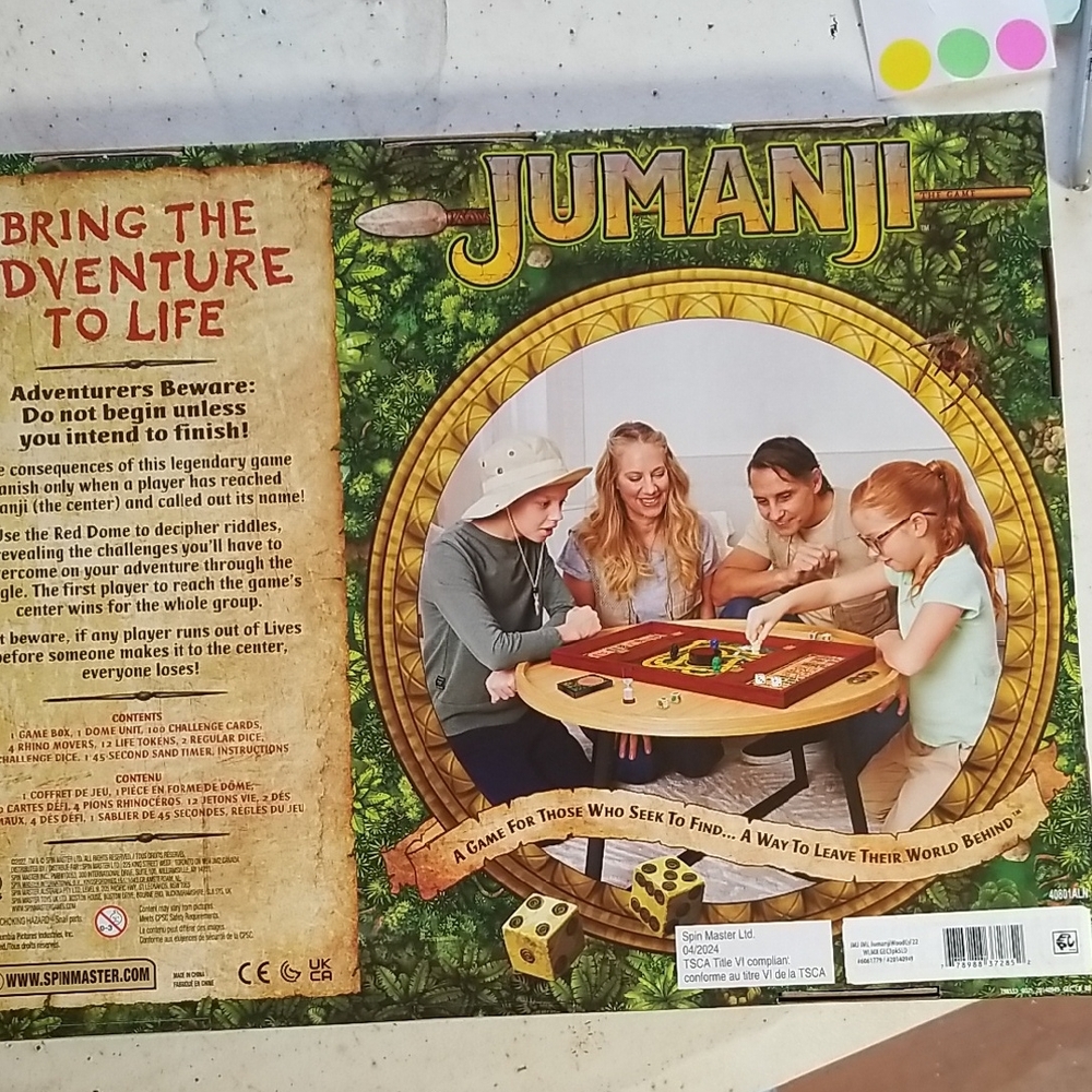 Jumanji Board Game